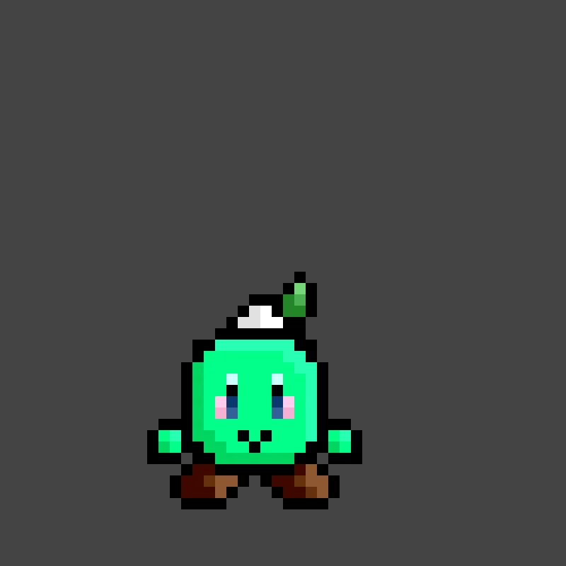 mint chocolate chip character i made in kirbys dream buffet credit to strike75 for the challenge