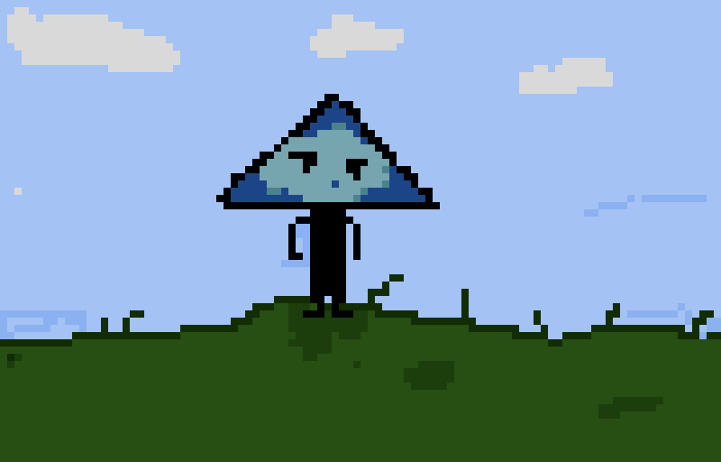 mr. triangle outside