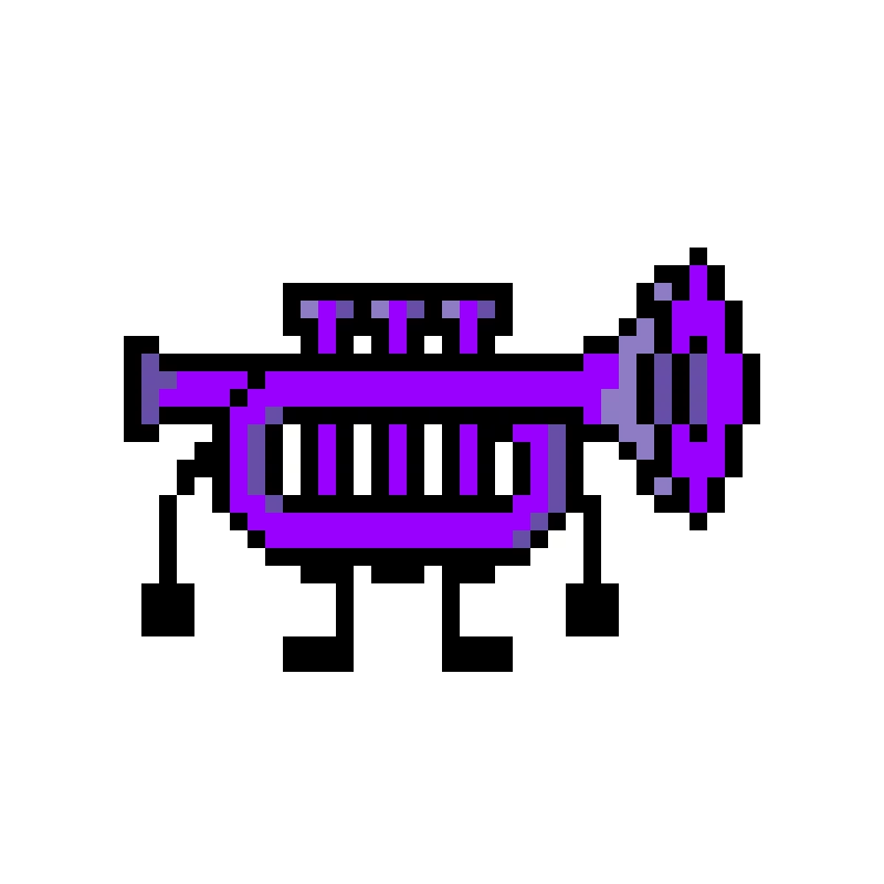 purple trumpet credit to franky