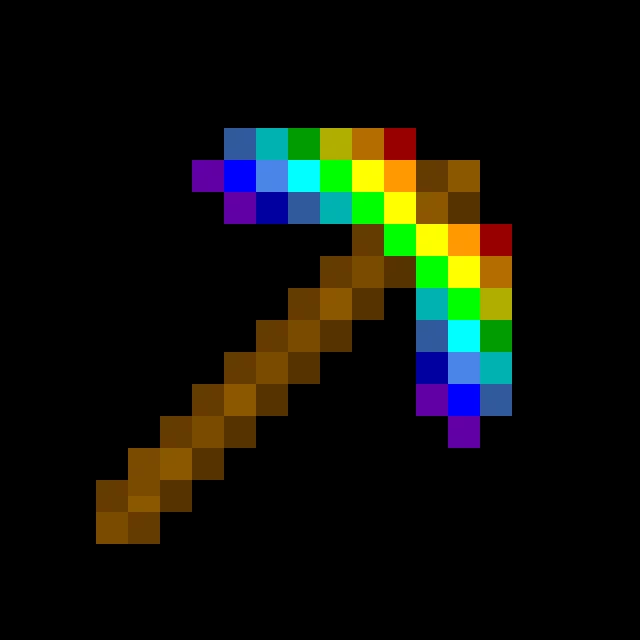 rainbow pickaxe profile pic