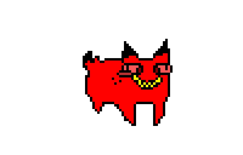 really dum stupid drawing of alastor cat