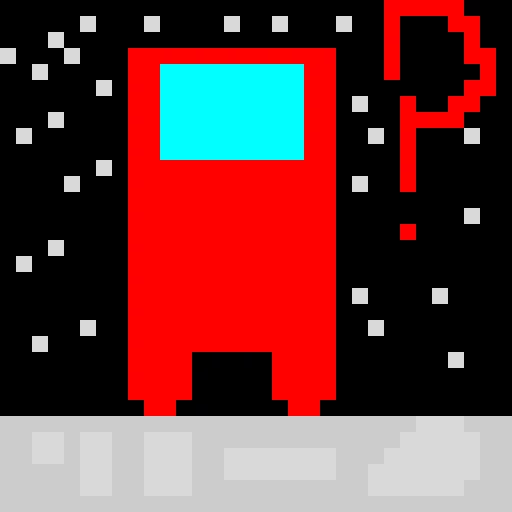 Red among us in space!!!!! Goal is 15 likes, so pls likeðŸ™ÂðŸ™Â