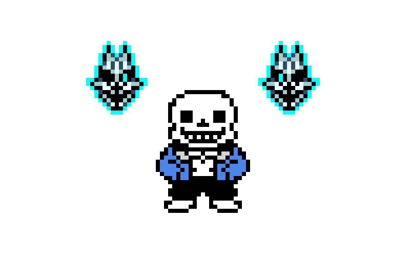 Sans with Gaster Blasters