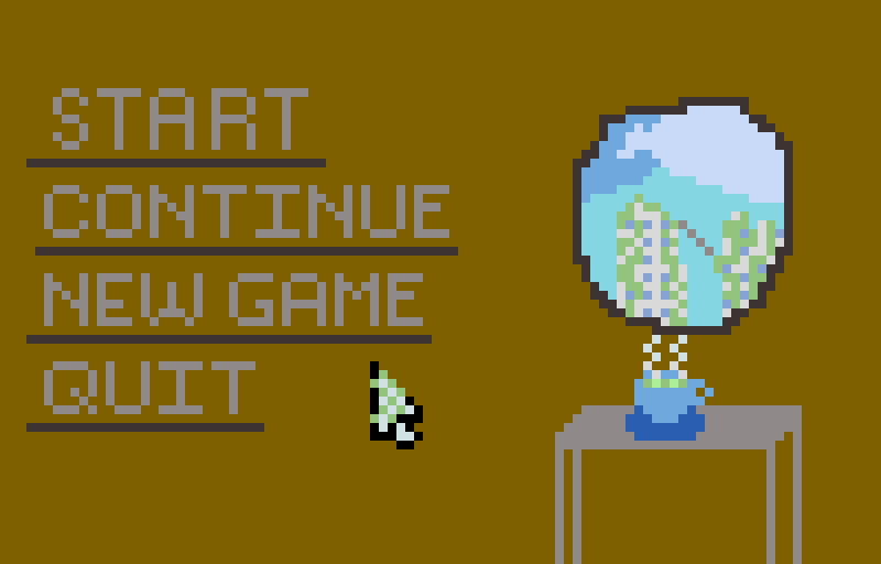 Solarpunk theme - title screen - SAVE