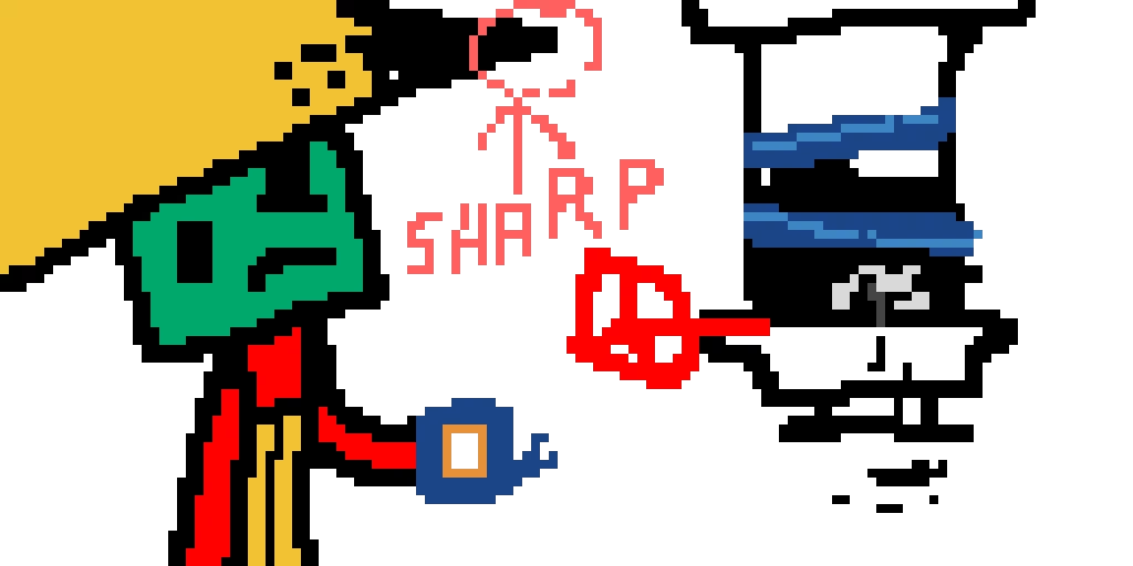 today i found out his hat was too sharp...