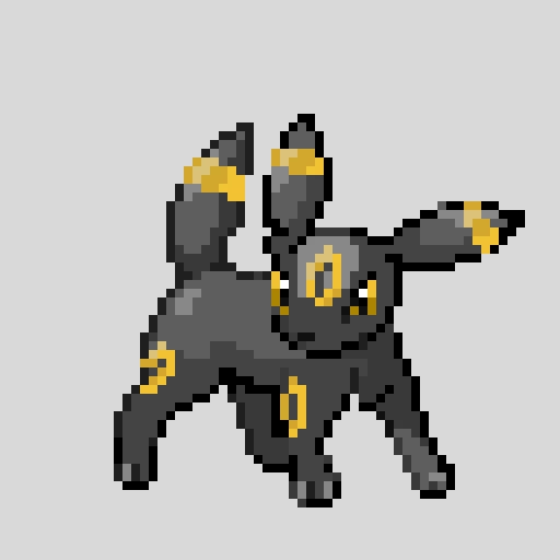 Umbreon (credit to @Marcy_the_pixel_cat)