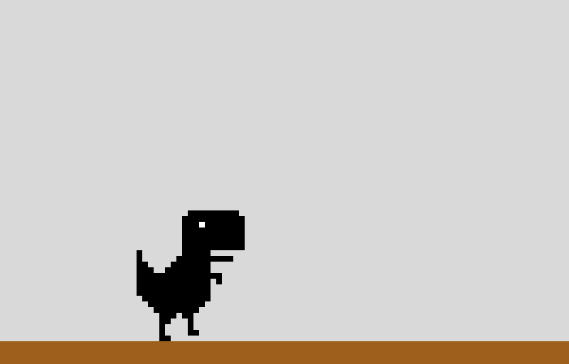 Walking Chrome Dino