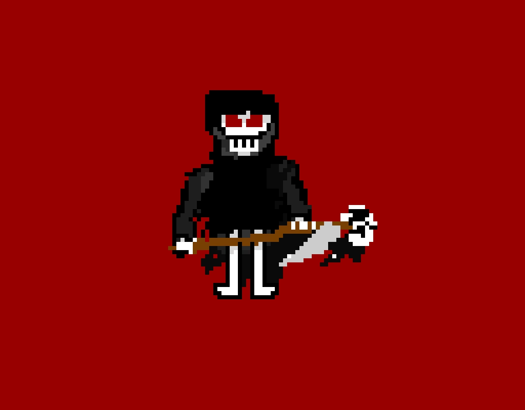 With every step he takes, you feel the weight of your sins more prominently, the reaper is here.