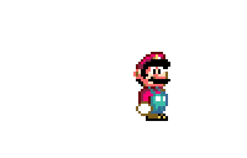 16 bit mario but luigi way