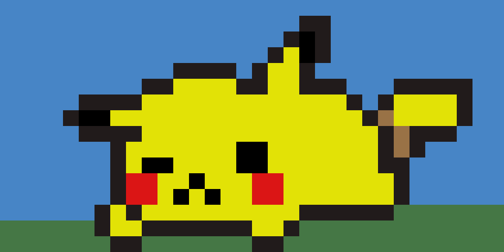 pikachu wagging his tail