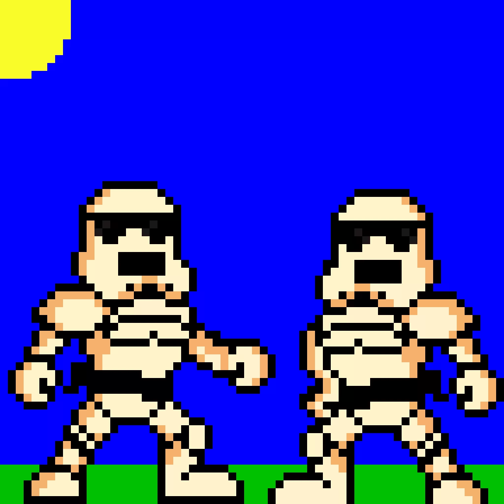 Sand Troopers Fighting In The Plains (Thanks To Execute_order_66 For Original Drawing)