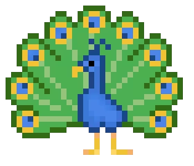 simple peacock