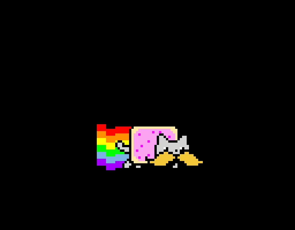 mustache nyan cat