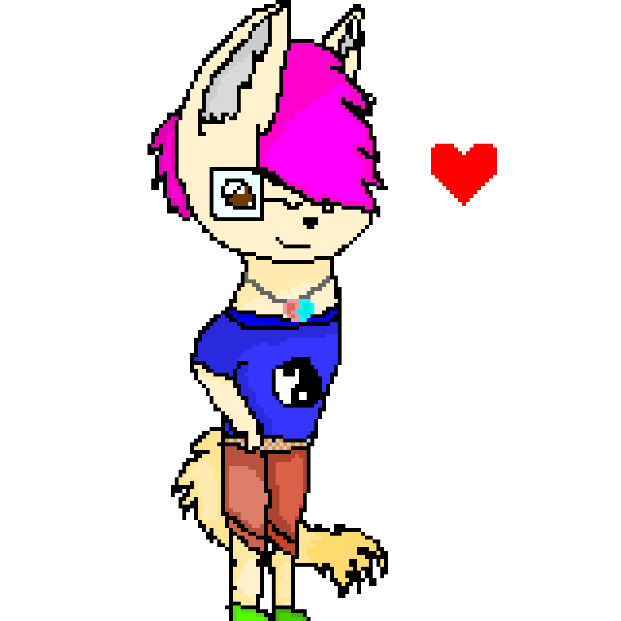 My boyfriend as a furry fennic fox!! pls like and comment for more art like this!! 