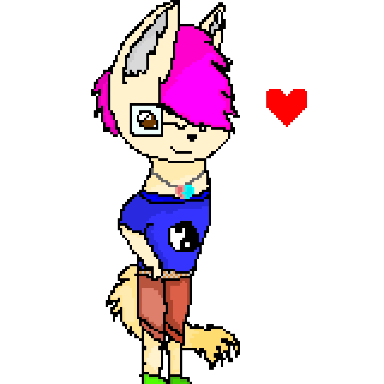 my boyfriend as a furry fennic fox pls like and comment for more art like this