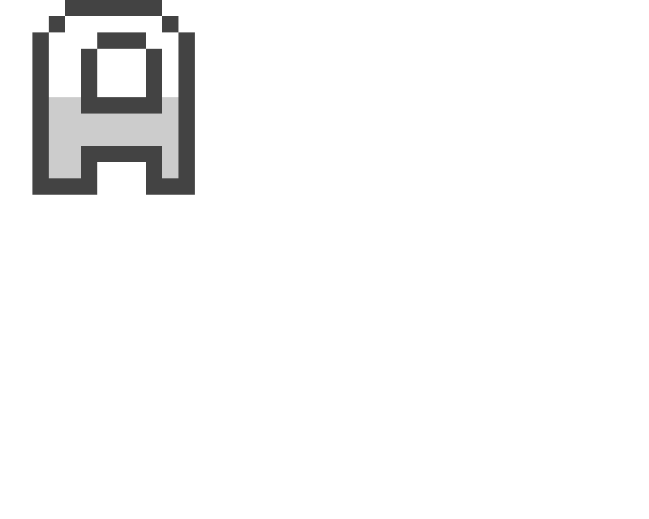 pixel letter A