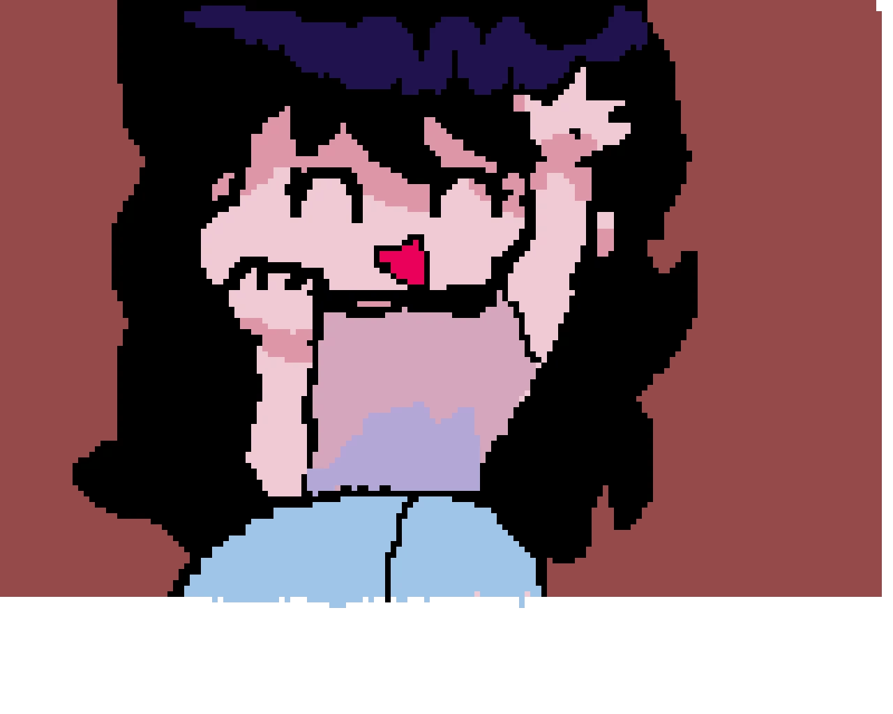 aphmau in pixel form next will be kawaii chan hopefully re colored temcareforea rsquo s drawing