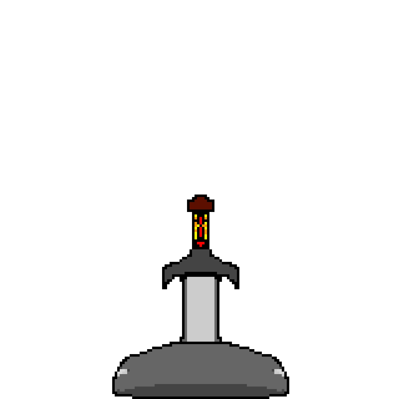 the finished product of the sword in the stone