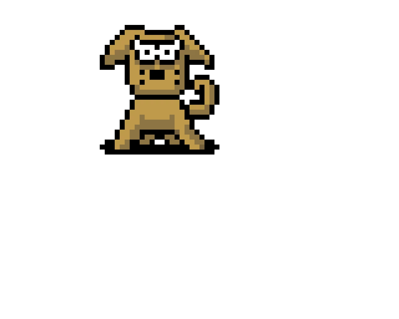runaway dog in battle sprite earthbound