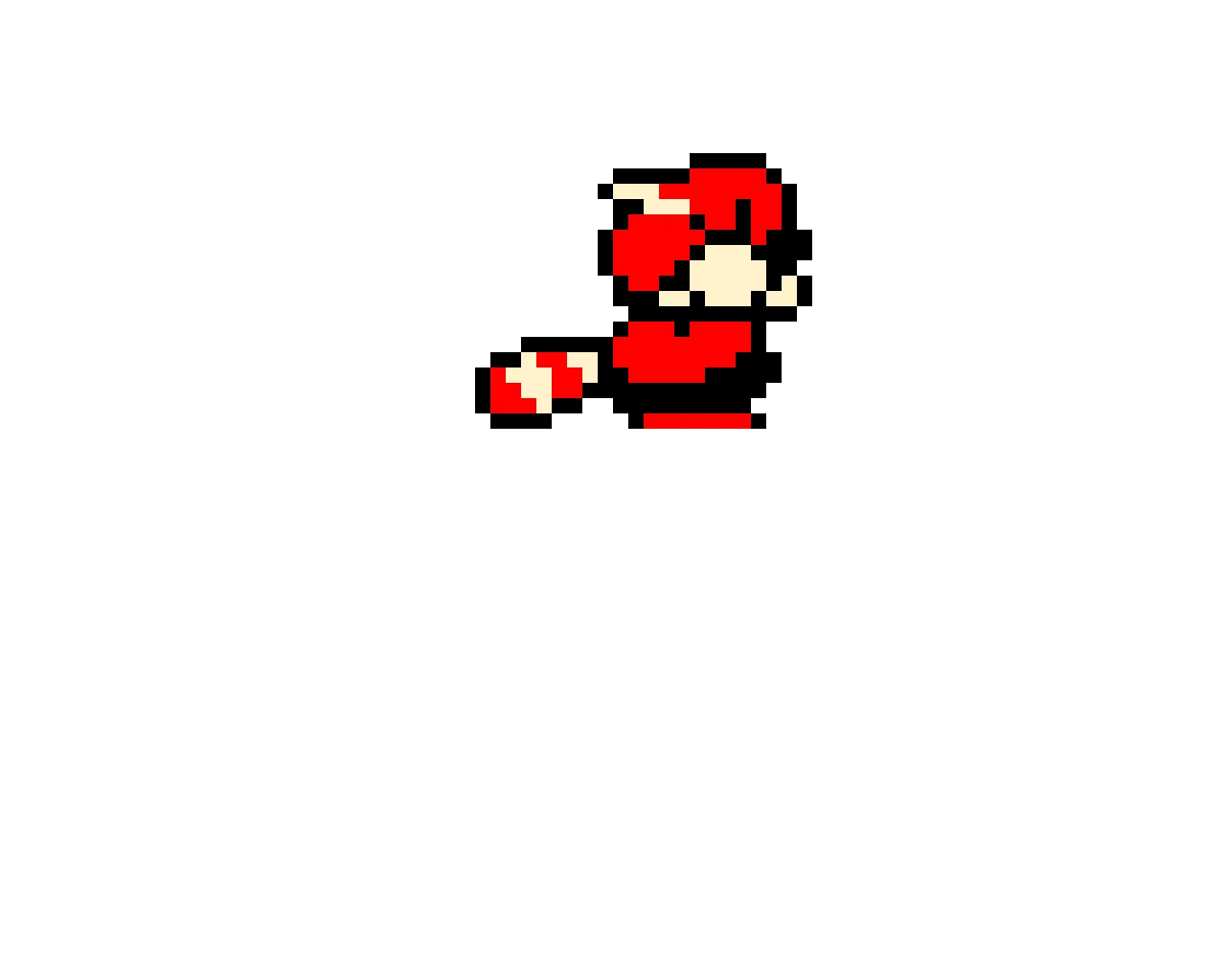 SMB3 Racoon Mario Crouching Sprite