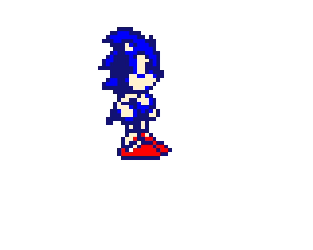 Sonic from a pirated version of Sonic the Hedgehog for the NES