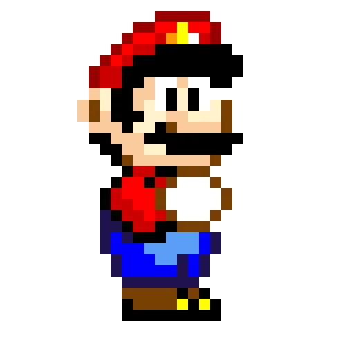 pixel mario from super mario wold