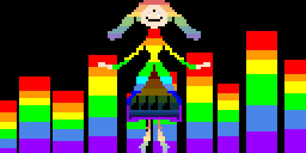rainbow girl