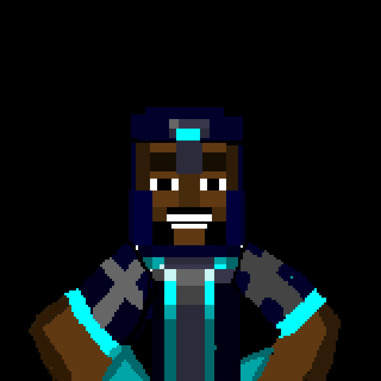 i tried my best to draw gabriel:Minecraft storymode but i think somethings wrong with his arms lol