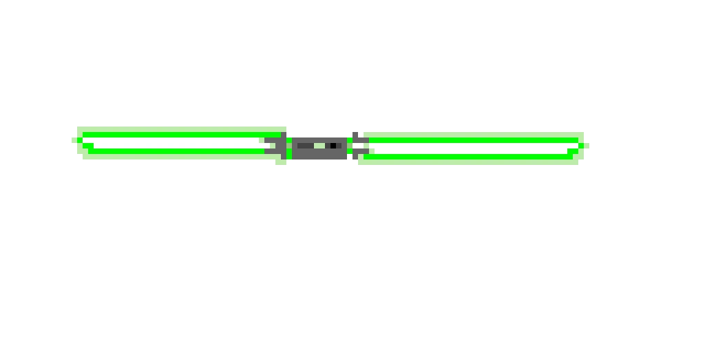 a green lightsaber