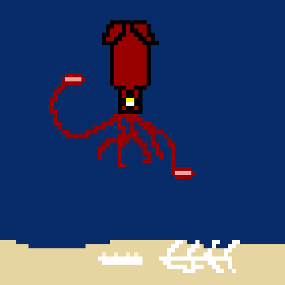 Squid Pixel Art