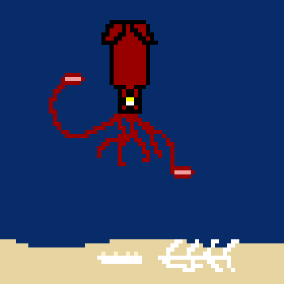 squid-pixel-art