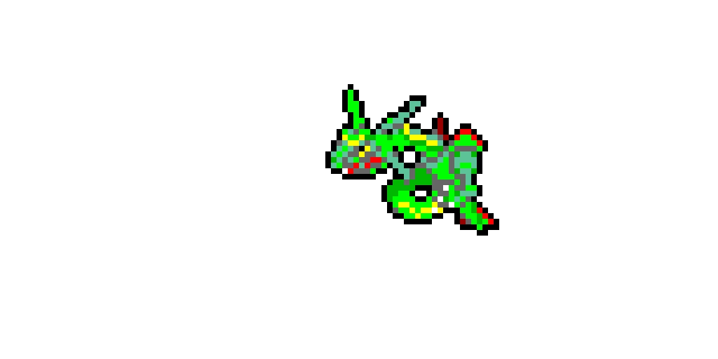 rayquaza pixel art