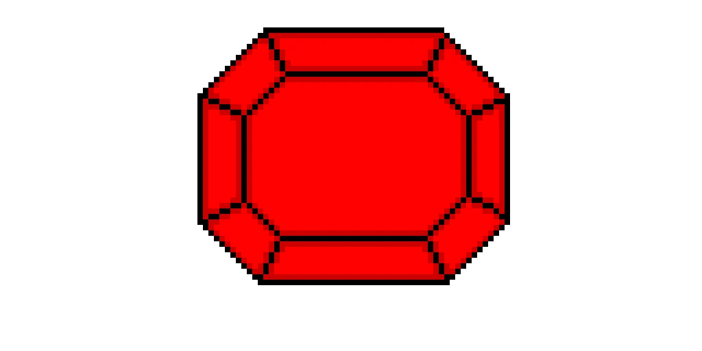 red cyber crystal