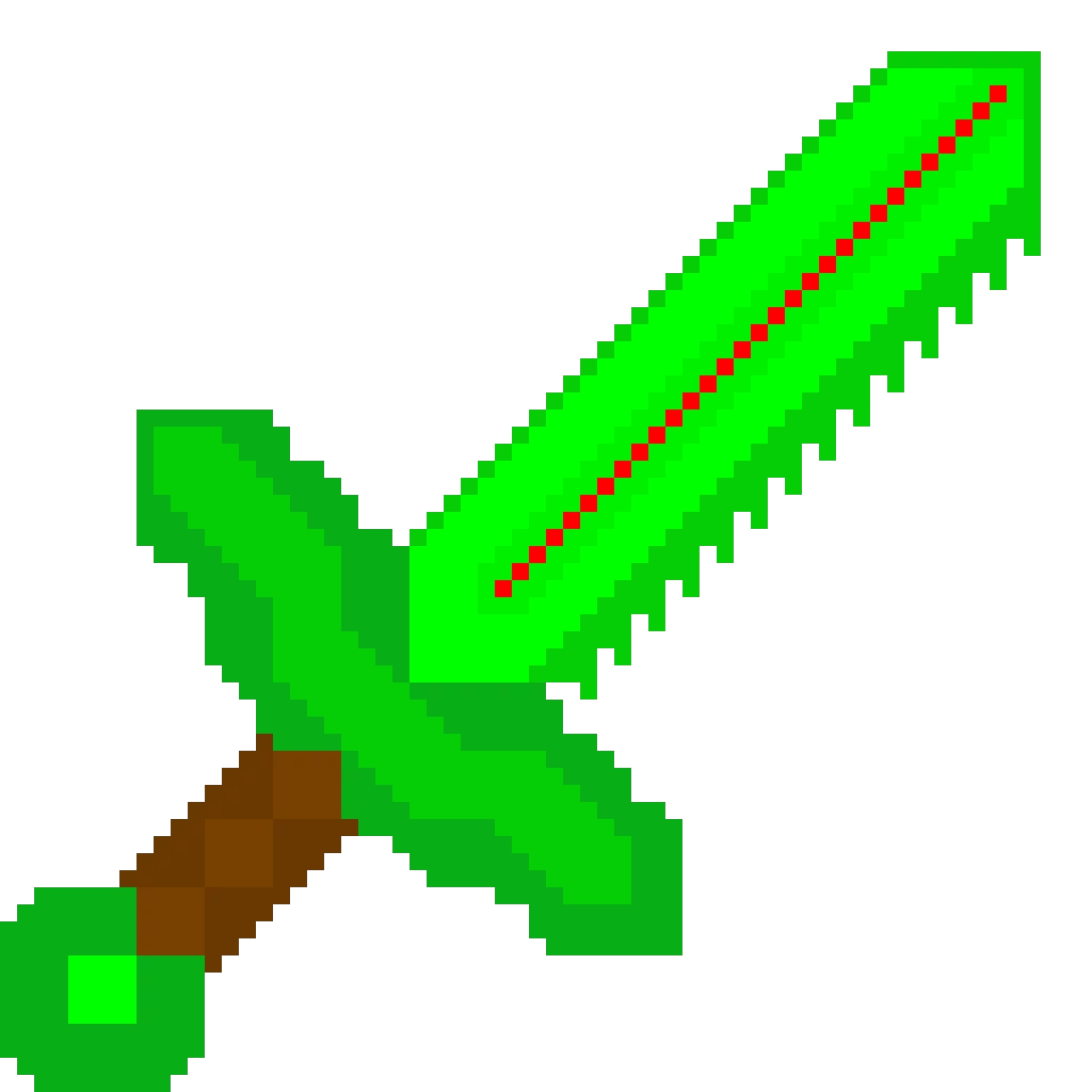 serrated emerald sword