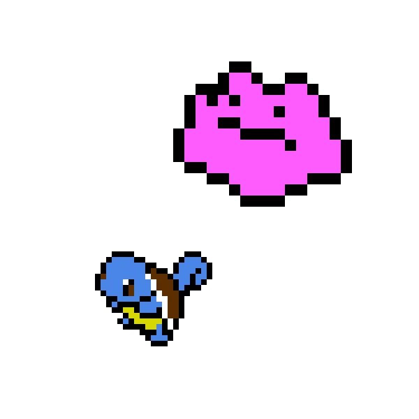 ditto and squirtle