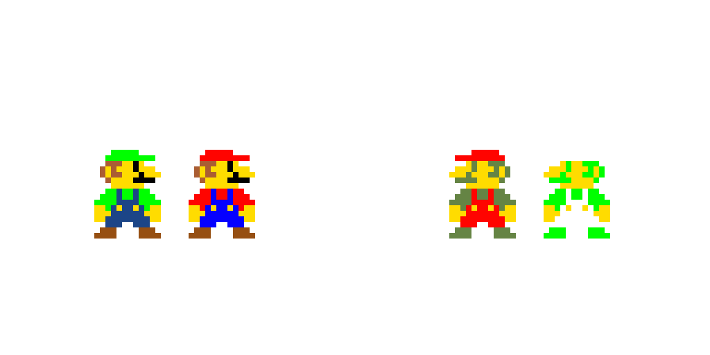 The Mario bros meet the nostalgic version!