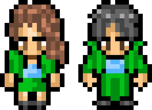 Naho and Karuku? @pixel Probably very off but it&rsquo;s done :,)