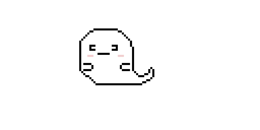 Even cuter ghost (I just made final adjustments to the ghost) The more likes,the cuter this ghost is