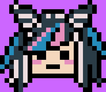 ibuki mioda pixel sprite head