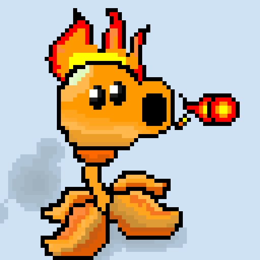 Fire Peashooter (Thanks to pool_noodle for the original)