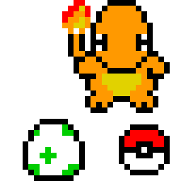 charmander pokeball and egg