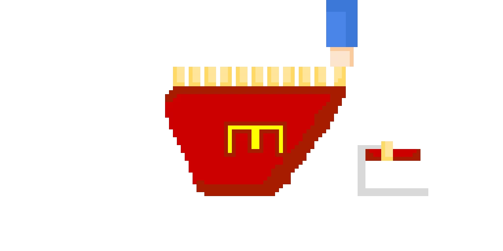 mc donalds fries w ketchup