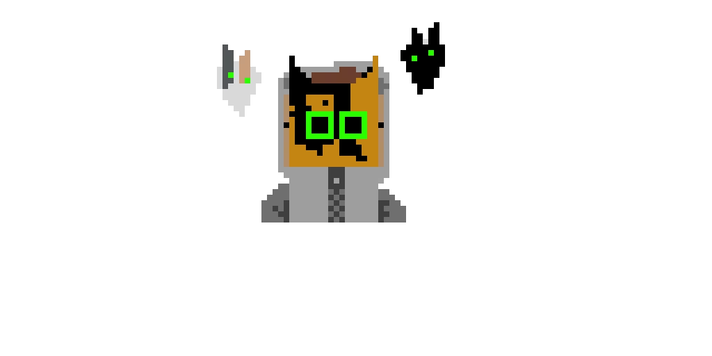 hoodie cat mask with my cats as ghost