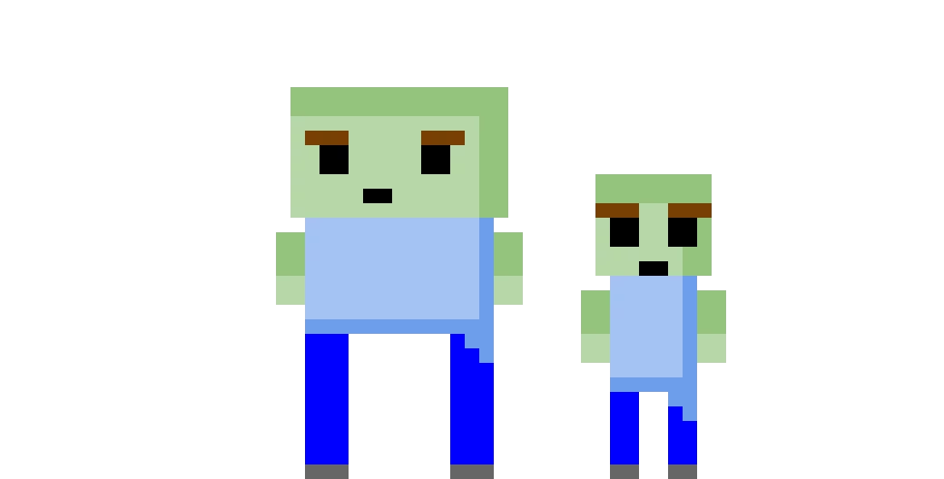 minecraft-zombies-dad-zombie-and-baby-zombie