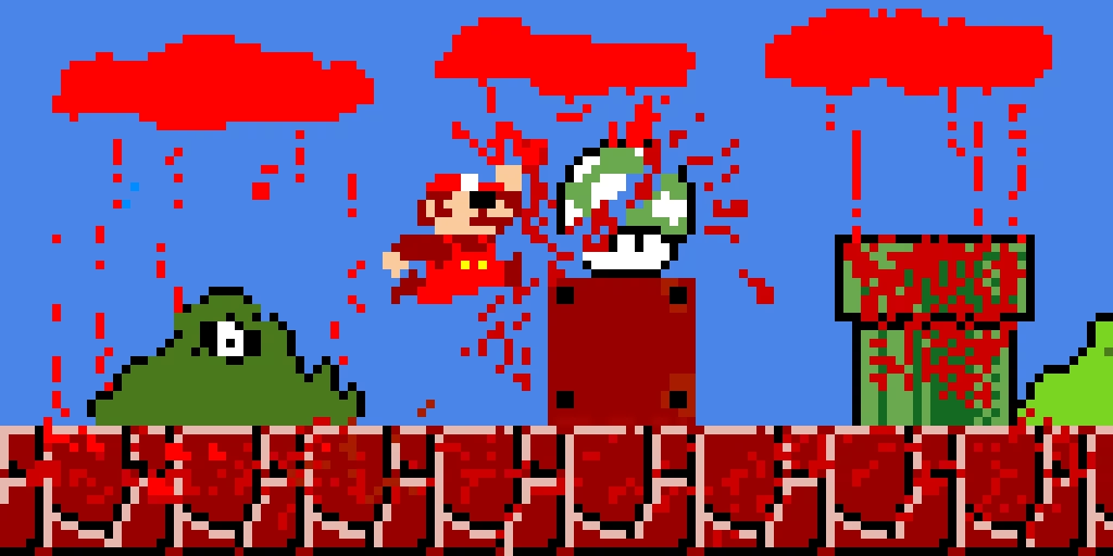 mario 85 game over map fnf