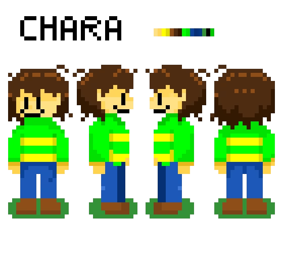 chara sprites thanks to pool noodle letters are so hard to make