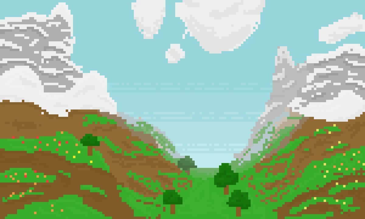 beautiful view in minecraft d