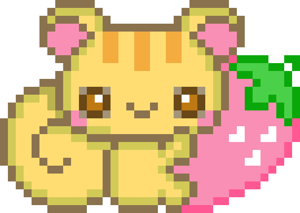 squirrel with strawberry