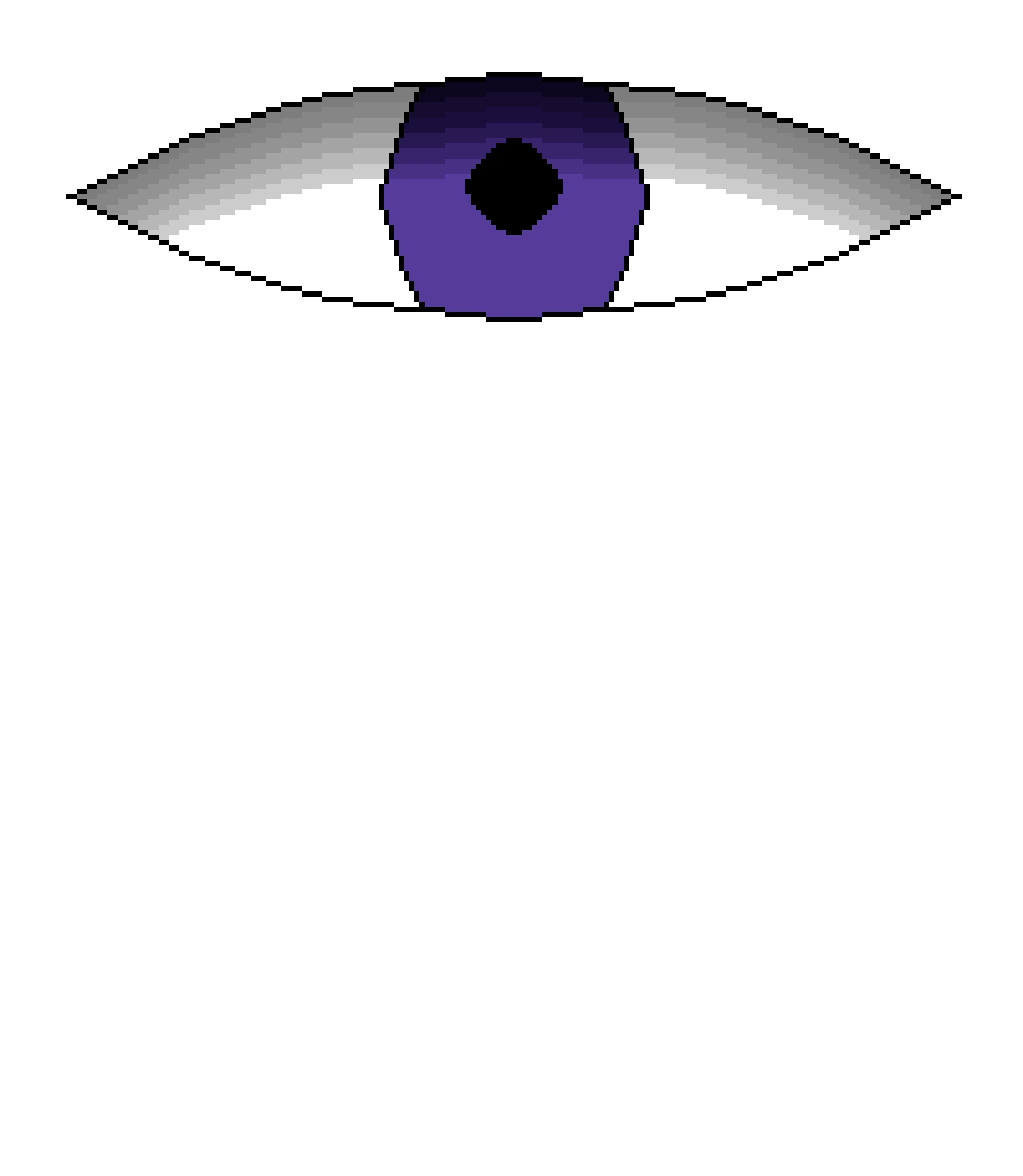A purple eye