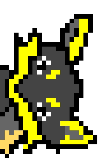 yellow sideways wolf